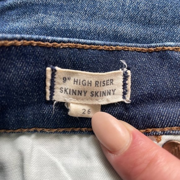 Madewell 9" High Riser Skinny Skinny Dayton Wash - Picture 6 of 6